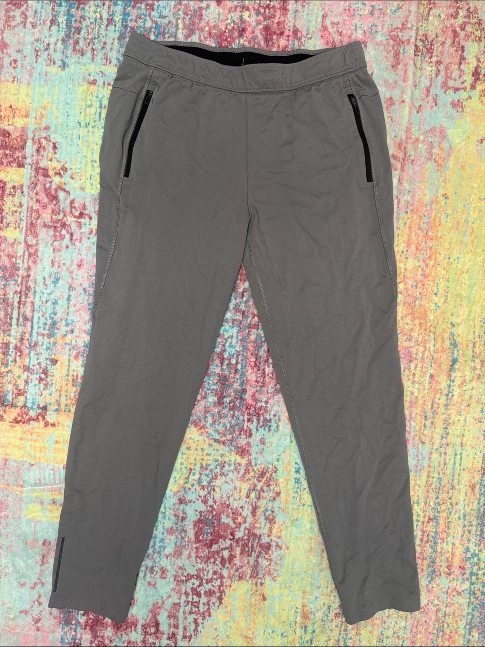 Russell Athletic Gray Men's Jogger Pants with Zip Pockets
